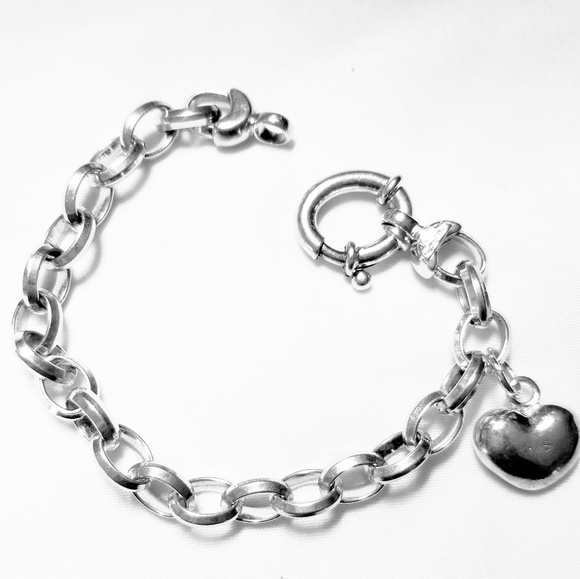 Jewelry - SILVER 925 BRACELET WITH HEART CHARM Jewelry - SILVER 925 BRACELET WITH HEART CHARM